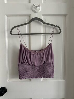 Urban Outfitters Lavender Smocked Cami Tank